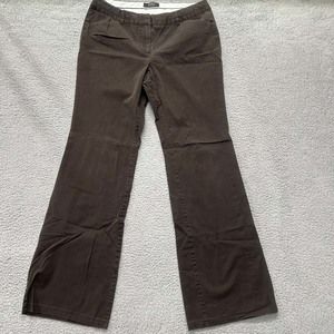 Body By Victoria Pants Womens Size 12  32X33 Chico Straight Brown